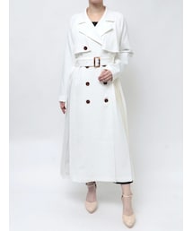 サイドプリーツトレンチコート