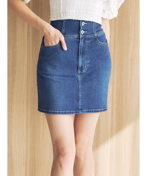 MERCURYDUO（マーキュリーデュオ）の「デニムコルセットミニスカート（デニムスカート・レディース・ブルー/インディゴ・S/M）」の22枚目の写真
