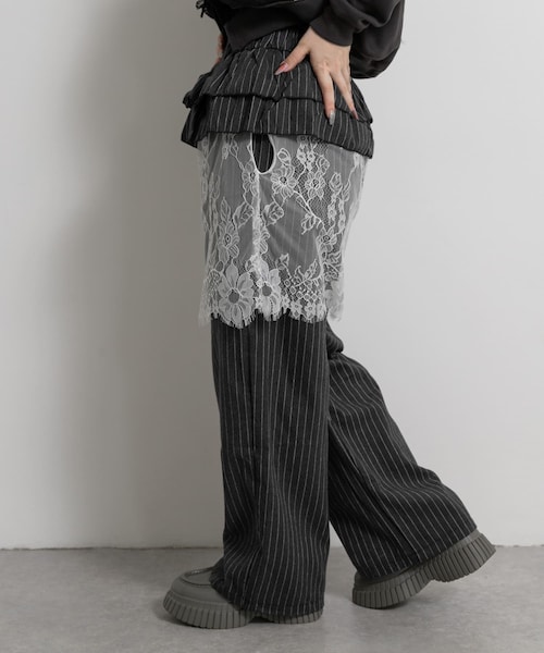 THE GOODLAND MARKET（ザグッドランドマーケット）の「old honey　49°C pants（その他パンツ・レディース・02black/01D.gray・FREE）」の2枚目の写真