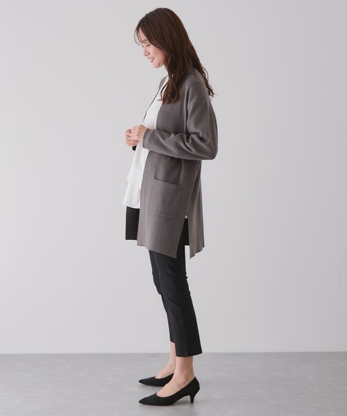 Jayro（ジャイロ）の「もちもちトッパーカーディガン（カーディガン/ボレロ・レディース・ブラック/グレー/ホワイト系/ベージュ/ネイビー・M）」の18枚目の写真