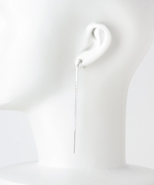 URBAN RESEARCH Sonny Label（アーバンリサーチサニーレーベル）の「二連チェーンピアス（ピアス（両耳用）・レディース・ゴールド/シルバー・one）」の5枚目の写真