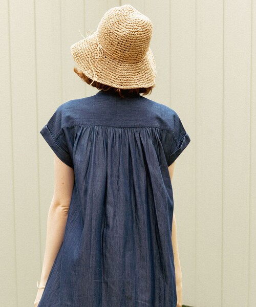 URBAN RESEARCH Sonny Label（アーバンリサーチサニーレーベル）の「折り畳みペーパーハット（ハット・レディース・キャメル/ベージュ・one）」の14枚目の写真