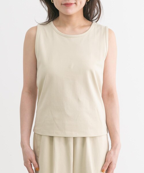 URBAN RESEARCH Sonny Label（アーバンリサーチサニーレーベル）の「SLAB　comfort tanktop（タンクトップ・レディース・クリーム/ブラック・FREE）」の12枚目の写真