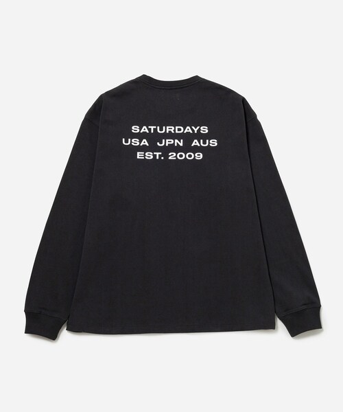 Saturdays NYC（サタデーズ ニューヨークシティ ）の「Max Weight LS Tee（Tシャツ/カットソー・レディース・ブラック/ホワイト/キャメル/ネイビー/スミクロ/キナリ・L/M/S/XL/XS/XXL）」の22枚目の写真