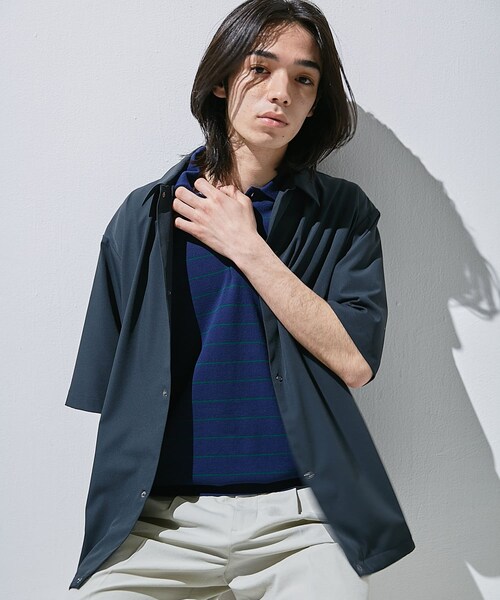 URBAN RESEARCH DOORS(アーバンリサーチドアーズ)の「『仁村紗和さん着用』『UR TECH』サマシェア ショートスリーブシャツカーディガン(カーディガン/ボレロ・メンズ・SAGE GREEN/GRAY/CHARCOAL/BLACK/BROWN/KHAKI・M/L/XL)」の20枚目の写真