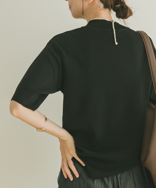 ITEMS URBANRESEARCH（アイテムズ アーバンリサーチ）の「ソウバリハンソデニット（ニット/セーター・レディース・BLK/OFF/K.BEG・FREE）」の17枚目の写真