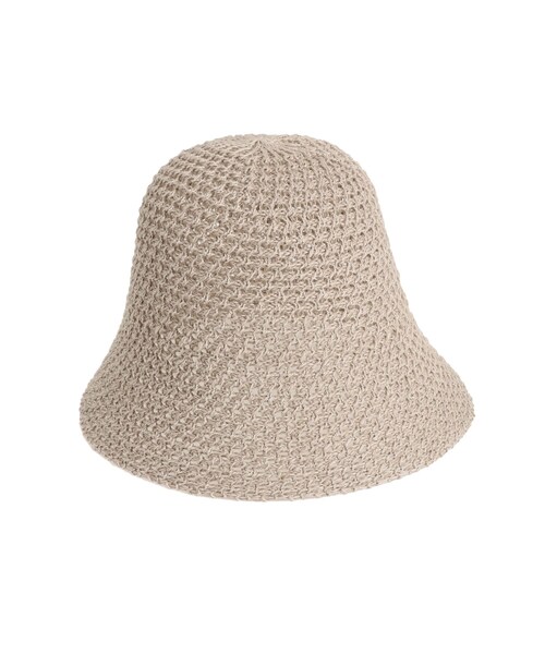 dazzlin（ダズリン）の「クロシェライクハット（ハット・レディース・オフホワイト/ブラック/ベージュ・F）」の3枚目の写真