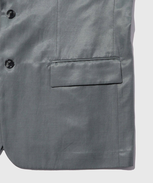 ADAM ET ROPE'（アダムエロペ）の「キュプラコットン　シングルジャケット（テーラードジャケット・メンズ・ブラック/チャコール・L/M）」の13枚目の写真