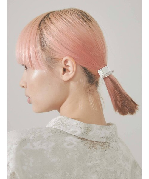 merry jenny（メリージェニー）の「クリアアクリルビーズヘアカフ（ヘアピン・レディース・シルバー/ゴールド・F）」の2枚目の写真