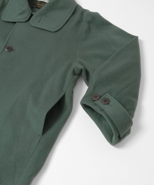 THE GOODLAND MARKET（ザグッドランドマーケット）の「cwtch　WOOL LONG COAT（ステンカラーコート・レディース・GREEN/BLACK/OAT・FREE）」の22枚目の写真