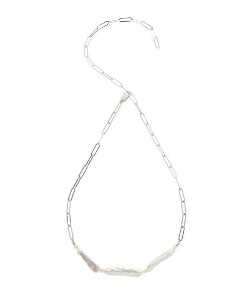 ELENDEEK（エレンディーク）の「STICK PEARL NECKLACE（ネックレス・レディース・シルバー/ゴールド・F）」の2枚目の写真