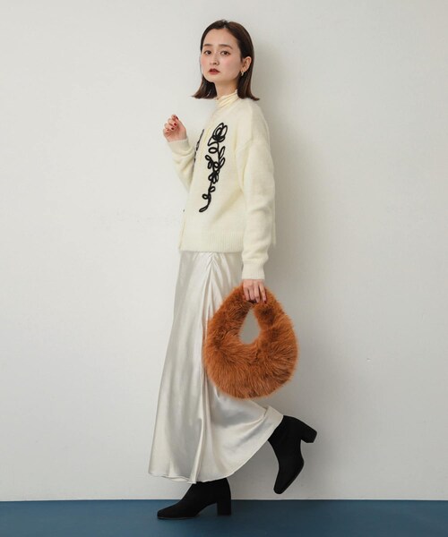SENSE OF PLACE by URBAN RESEARCH(センスオブプレイスバイアーバンリサーチ)の「ファーラウンドバッグ(ハンドバッグ・レディース・BEIGE/BROWN/MINT・one)」の7枚目の写真