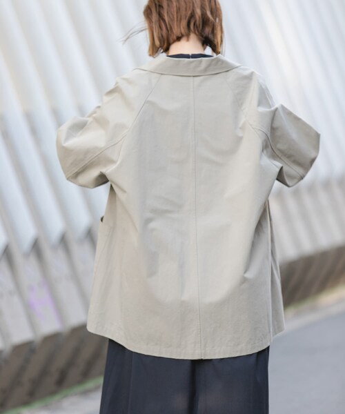 URBAN RESEARCH DOORS（アーバンリサーチドアーズ）の「FORK&SPOON　ビッグジャケット（テーラードジャケット・レディース・CHARCOAL/BEIGE・1）」の19枚目の写真