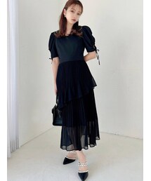 RESEXXY | アシメプリーツデザインワンピース(ワンピース)