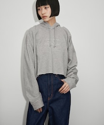 ADAM ET ROPE' | 【GANNI】Isoli Cropped Oversized Hoodie(パーカー)