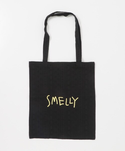 SMELLY（スメリー）の「プリントトートバッグM（トートバッグ・レディース・BLU.CHECK/YEL.CHECK/DOT/FLOWER/EMBROIDERY・M）」の10枚目の写真