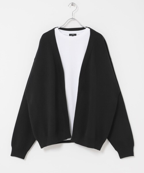 ITEMS URBANRESEARCH（アイテムズ アーバンリサーチ）の「『洗濯可/抗菌/防臭/UVカット』高機能リブニットカーディガン+インナー セット（ニット/セーター・メンズ・BLK/BLU/BEG/GRY・M/L）」の10枚目の写真