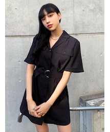 EMODA | ワイドベルトミニワンピース(ワンピース)