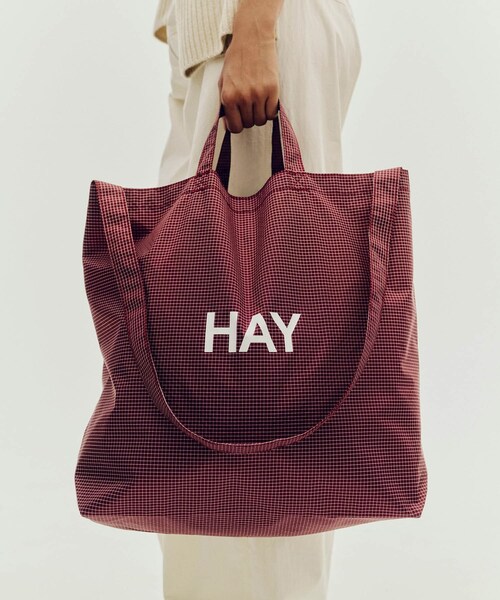 SENSE OF PLACE by URBAN RESEARCH(センスオブプレイスバイアーバンリサーチ)の「HAY Grid Crossover Bag Medium(ショルダーバッグ・メンズ・DarkGreen/DarkBlue/BURGUNDY・One)」の11枚目の写真