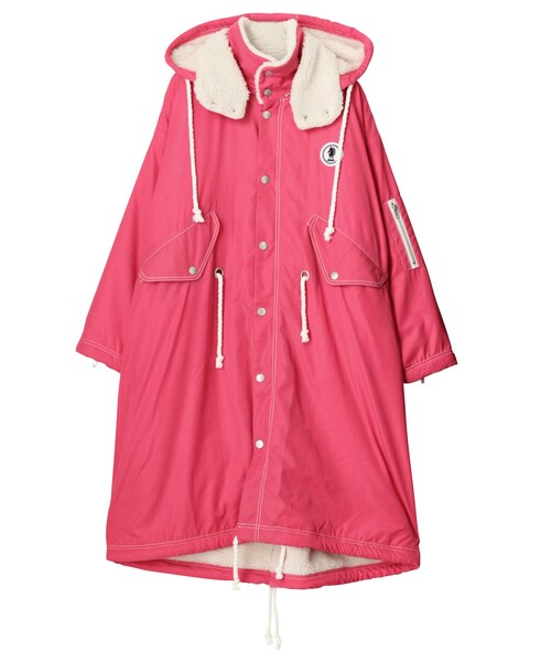 PAMEO POSE（パメオポーズ）の「Boa Hoodie Coat（その他アウター・レディース・ブラック/ピンク/ブラウン/カーキ・F）」の8枚目の写真