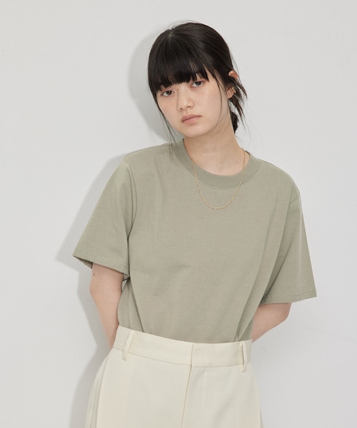 ADAM ET ROPE'(アダムエロペ)の「【KNOWHOW jewelry for ADAM ET ROPE'】別注 肩パッドTシャツ(Tシャツ/カットソー・レディース・ブラック/グレー/ホワイト・F)」の22枚目の写真