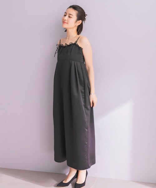 URBAN RESEARCH ROSSO（アーバンリサーチロッソ）の「ANDRESD　RIBBONS DRESS×SHEER TOPS（ワンピース・レディース・NAVY/BLACK・M）」の6枚目の写真