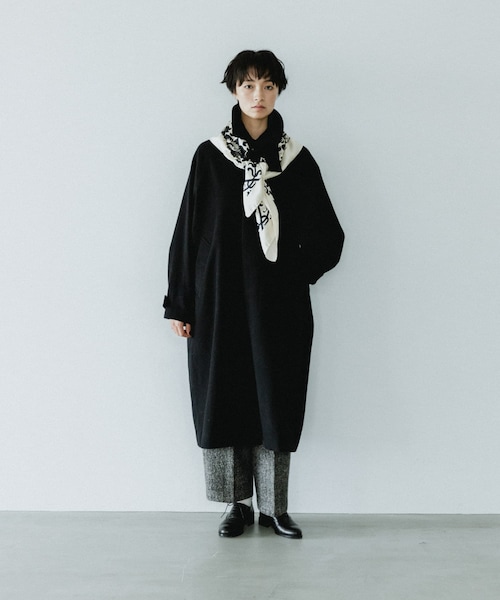 kagure かぐれ リバーシブルビッグコート ロングコート ウール F kagure かぐれ リバーシブルビッグコート ロングコート ウール F