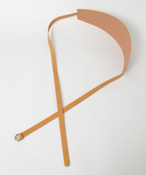 SENSE OF PLACE by URBAN RESEARCH（センスオブプレイスバイアーバンリサーチ）の「リングバックルワイドベルト∴（ベルト・レディース・BROWN/BLACK・one）」の6枚目の写真