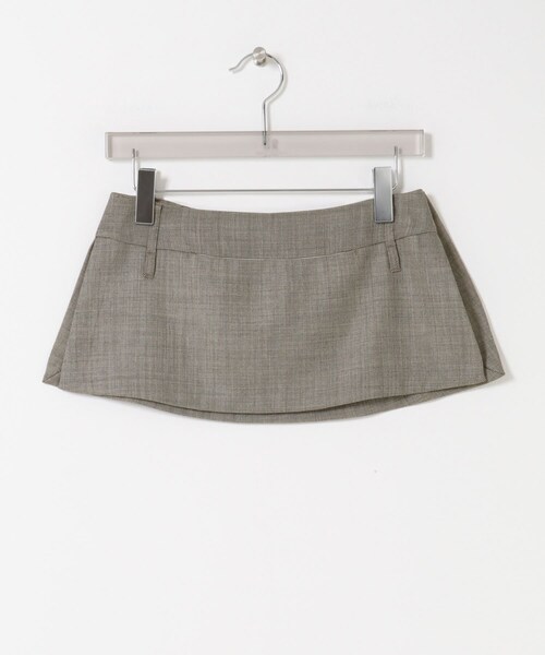AMOMENTO　APRON MINI LAYERED SKIRT