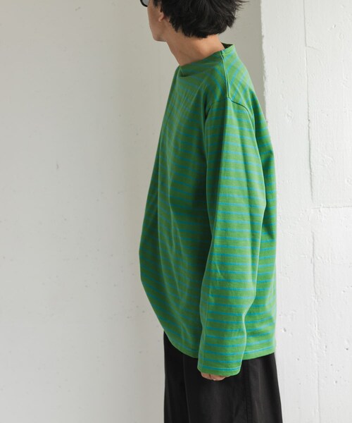 URBAN RESEARCH DOORS(アーバンリサーチドアーズ)の「FORK&SPOON ボートネックボーダー(Tシャツ/カットソー・メンズ・BRN×PNK/GRN×TUQ/YEL×PPL・4/5)」の19枚目の写真