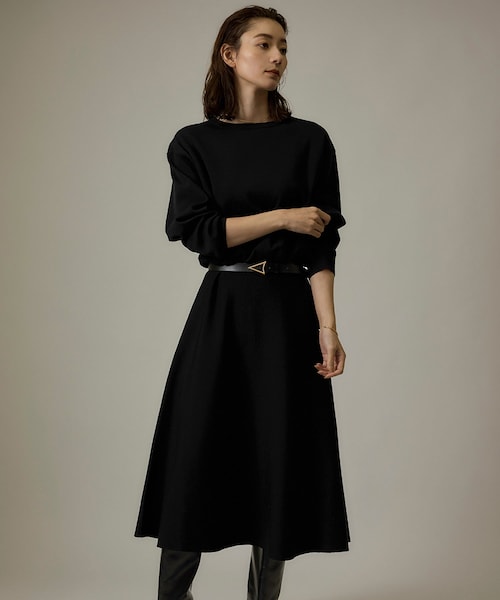 ROPE'(ロペ)の「【J'aDoRe・店舗限定】ニットワンピース【Sサイズフェア対象】(ワンピース・レディース・ブラック/グリーン系/ブルー・S)」の3枚目の写真