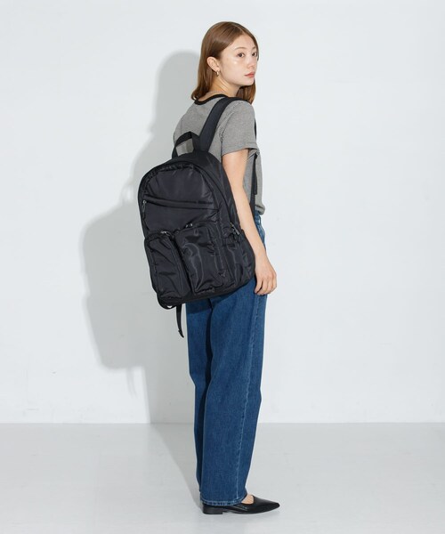 URBAN RESEARCH Sonny Label（アーバンリサーチサニーレーベル）の「グログランユースフルリュック（バックパック/リュック・レディース・エクリュ/ブラック・one）」の20枚目の写真