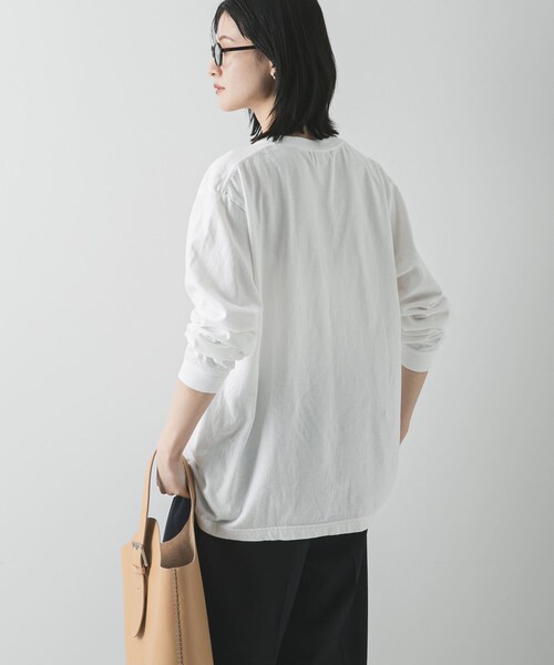 URBAN RESEARCH（アーバンリサーチ）の「GOOD ROCK SPEED 　ロングスリーブカットソー（Tシャツ/カットソー・レディース・OFF WHITE/ASH GRAY・Free）」の6枚目の写真