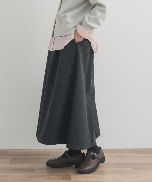 URBAN RESEARCH DOORS（アーバンリサーチドアーズ）の「カットギャザースカート（スカート・レディース・L.GRAY/MOCHA/CHARCOAL・Free）」の21枚目の写真