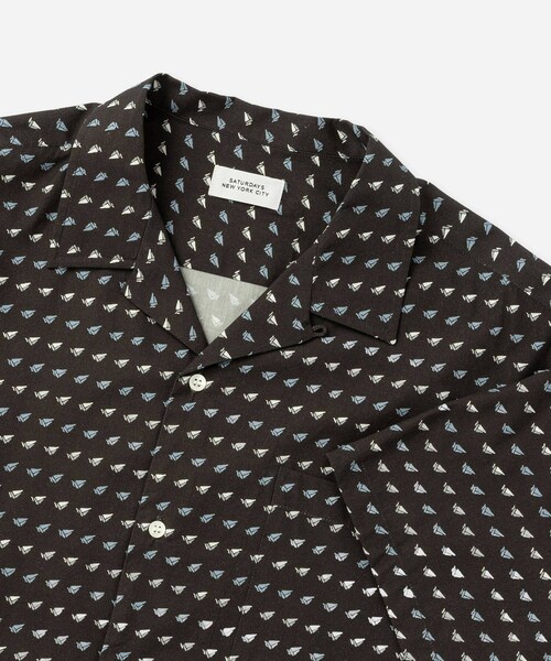 Saturdays NYC(サタデーズ ニューヨークシティ )の「Canty Sailboat SS Shirt(シャツ/ブラウス・レディース・ベージュ/ネイビー・L/M/S/XL)」の11枚目の写真