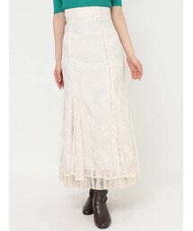 MERCURYDUO | 裾チュールレースマーメイドスカート(スカート)