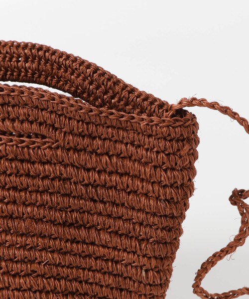 URBAN RESEARCH DOORS（アーバンリサーチドアーズ）の「Magda Made　Mini Soledad Bag（かごバッグ・レディース・Peach/Burgundy/Black・-）」の16枚目の写真