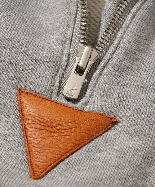 ADAM ET ROPE'（アダムエロペ）の「【KYOU/キョウ】BROTHERS Leather x Original Supima Aging Cotton Sweat（スウェット・メンズ・ブラック/グレー/オリーブ・1/2）」の15枚目の写真