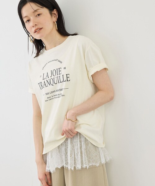 ROPE' PICNIC(ロペピクニック)の「レースドッキングタンク/着丈が選べる(タンクトップ・レディース・ホワイト・M/MT)」の13枚目の写真