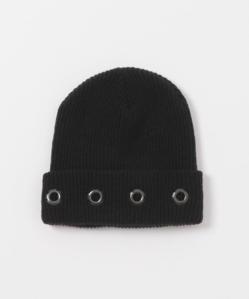 THE GOODLAND MARKET（ザグッドランドマーケット）の「neith.tokyo　Eyelet Beanie（ニットキャップ/ビーニー・レディース・Gray/Black・Free）」の4枚目の写真