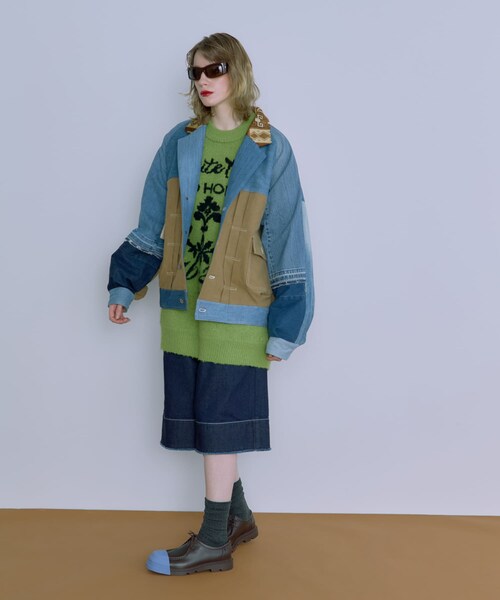 THE GOODLAND MARKET（ザグッドランドマーケット）の「old honey　40°C knit（ニット/セーター・レディース・02brown/01green・FREE）」の11枚目の写真