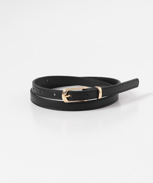 SMELLY（スメリー）の「スリムスクエアベルト（ベルト・レディース・BLK/IVO・-）」の8枚目の写真