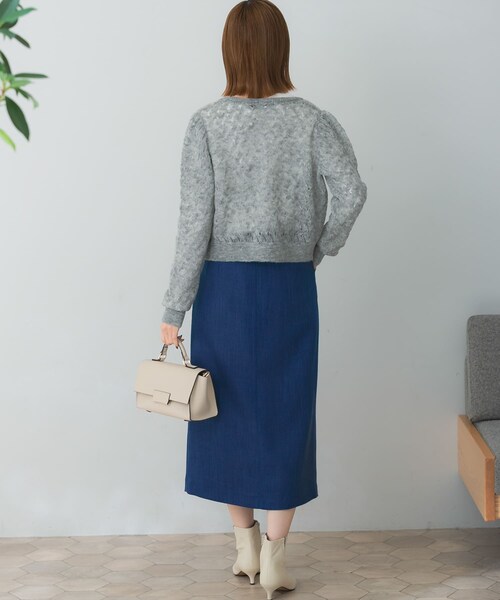 URBAN RESEARCH ROSSO（アーバンリサーチロッソ）の「ボタンデザインタイトスリットスカート（スカート・レディース・CHECK/L.GREIGE/INDIGO・36/38）」の21枚目の写真