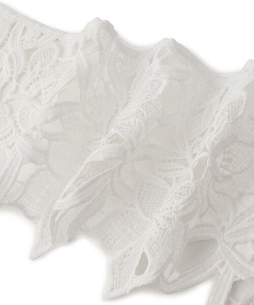 VIS(ビス)の「レース付け衿(バンダナ/スカーフ・レディース・オフホワイト・F)」の14枚目の写真