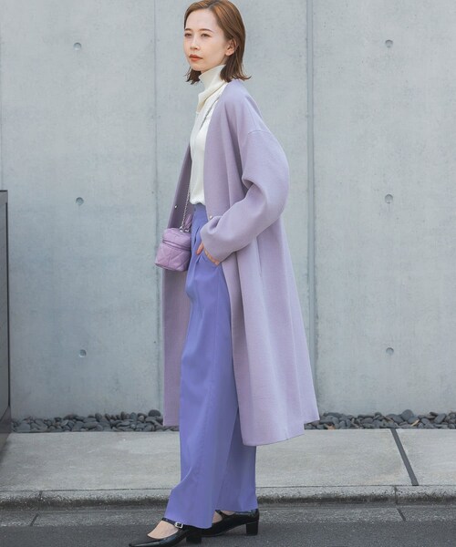 URBAN RESEARCH ROSSO（アーバンリサーチロッソ）の「カーブフォルムハイウエストパンツ（その他パンツ・レディース・VERY PERI/CHARCOAL・36/38）」の14枚目の写真