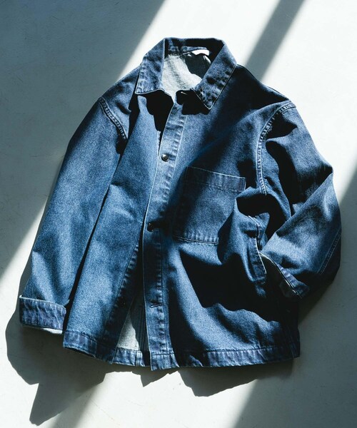 URBAN RESEARCH DOORS（アーバンリサーチドアーズ）の「デニムシャツカバーオール（カバーオール・メンズ・O.W./USED/BLACK・M/L）」の4枚目の写真