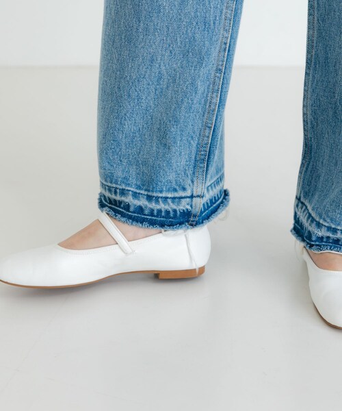 URBAN RESEARCH（アーバンリサーチ）の「メリージェーンフラットシューズ（バレエシューズ・レディース・BLACK/WHITE・36/37/38）」の6枚目の写真