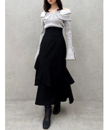 dazzlin | バックレースアップアシメマーメイドスカート(スカート)