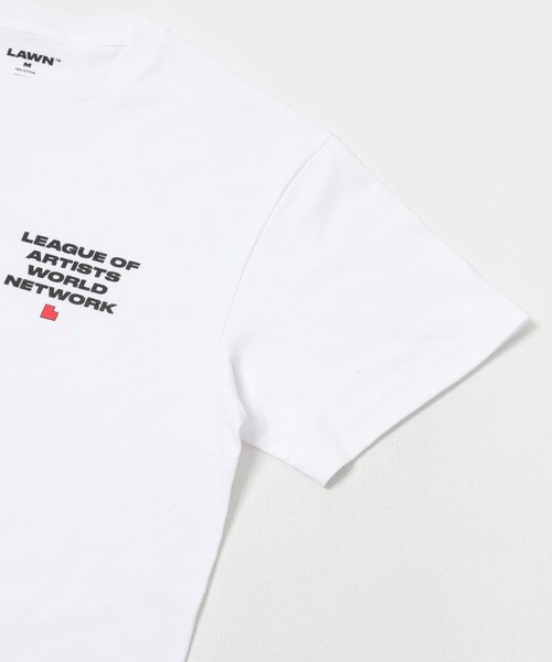 URBAN RESEARCH(アーバンリサーチ)の「LAWN EE LOGO PRINT SS TEE(Tシャツ/カットソー・メンズ・WHITE/BLACK・M/L/XL)」の7枚目の写真