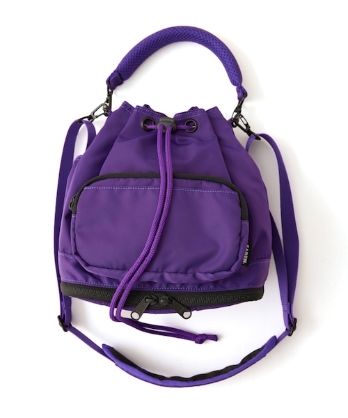 ADAM ET ROPE'(アダムエロペ)の「《別注》【FADEN/ファーデン】008 Lou(バックパック/リュック・メンズ・オリーブ/パープル・F)」の3枚目の写真